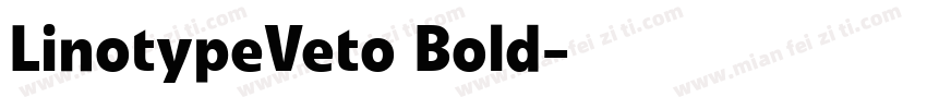 LinotypeVeto Bold字体转换